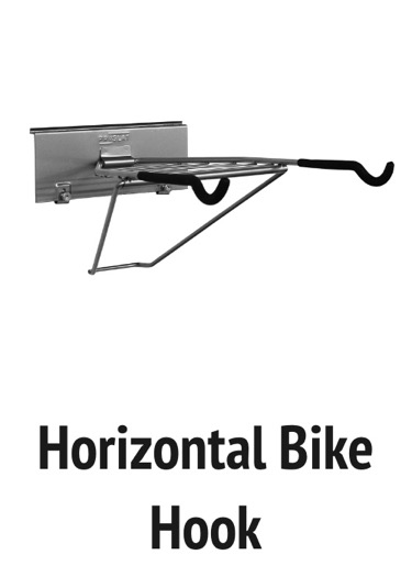 horizontal bike hook